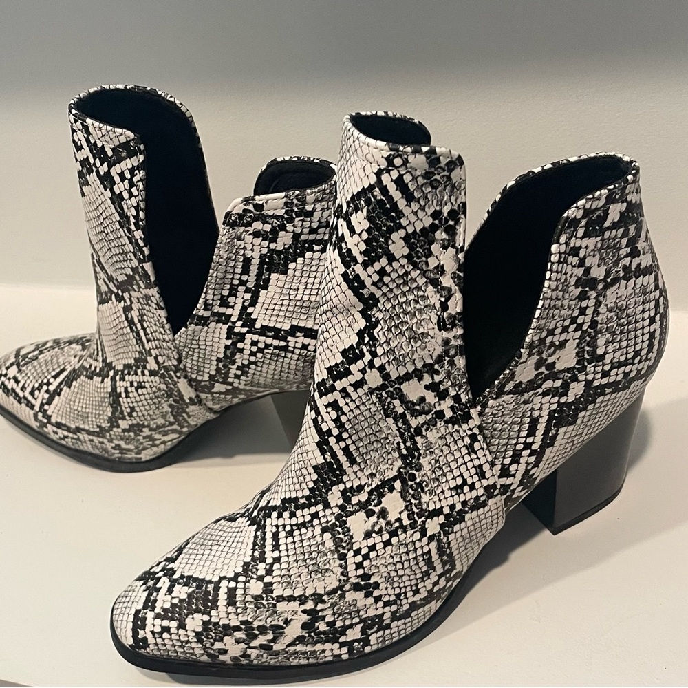 Snakeskin Ankle Boots